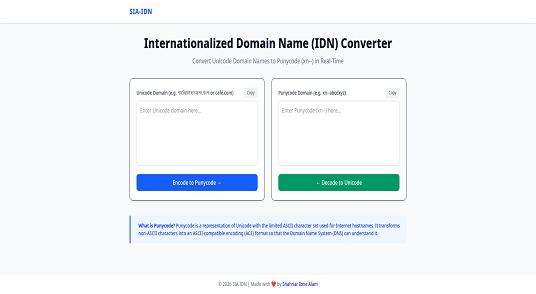 SIA IDN/Punycode Converter